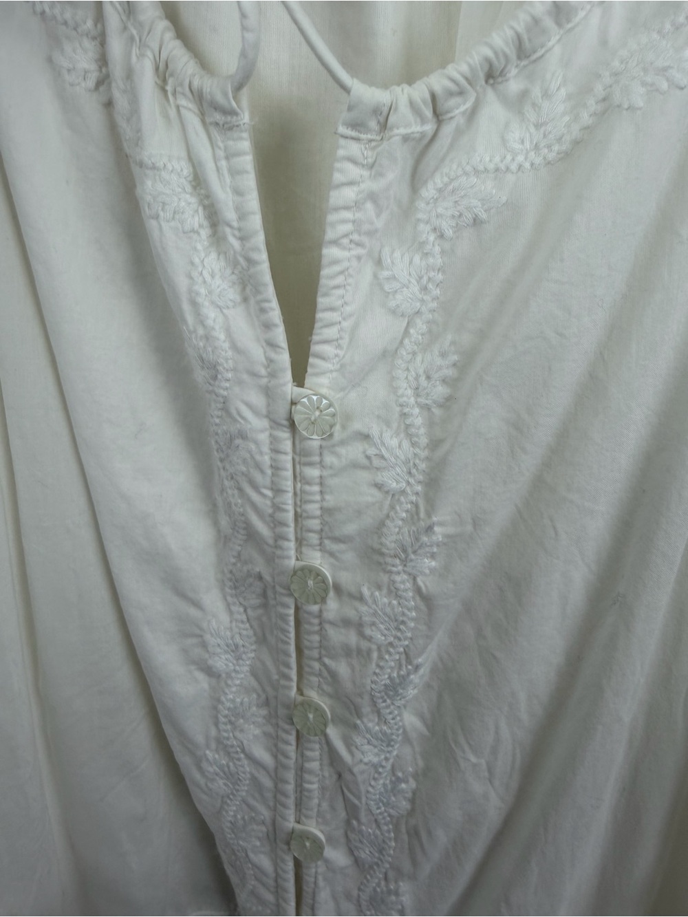 Cleobella Organic Cotton Embroidered Cottagecore Boho Prairie Midi Dress S - Picture 6 of 9